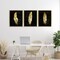 Stupell Industries Black & Gold Feathers 3pc Floating Frame Set, design by Kim Allen